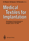 Buchcover Medical Textiles for Implantation