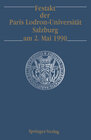 Buchcover Festakt der Paris Lodron-Universität Salzburg am 2. Mai 1990