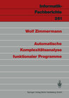 Buchcover Automatische Komplexitätsanalyse funktionaler Programme