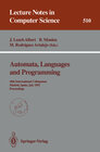 Buchcover Automata, Languages and Programming