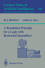 Buchcover A Resolution Principle for a Logic with Restricted Quantifiers