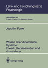 Buchcover Wissen über dynamische Systeme: Erwerb, Repräsentation und Anwendung