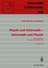 Buchcover Physik und Informatik — Informatik und Physik