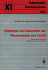 Buchcover Ontologie und Axiomatik der Wissensbasis von LILOG