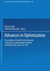 Buchcover Advances in Optimization