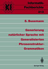 Buchcover Generierung natürlicher Sprache mit Generalisierten Phrasenstruktur-Grammatiken