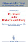 Buchcover PC-Einsatz in der Hochschulausbildung