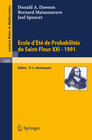 Buchcover Ecole d'Ete de Probabilites de Saint-Flour XXI - 1991