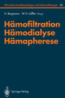 Buchcover Hämofiltration, Hämodialyse, Hämapherese