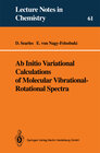 Buchcover Ab Initio Variational Calculations of Molecular Vibrational-Rotational Spectra