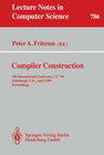 Buchcover Compiler Construction