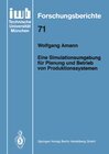 Buchcover Eine Simulationsumgebung für Planung und Betrieb von Produktionssystemen