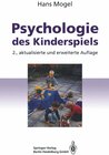Buchcover Psychologie des Kinderspiels