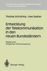 Buchcover Entwicklung der Telekommunikation in den neuen Bundesländern