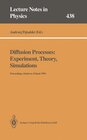 Buchcover Diffusion Processes: Experiment, Theory, Simulations