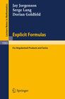 Buchcover Explicit Formulas