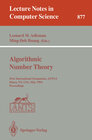 Buchcover Algorithmic Number Theory