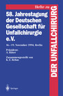 Buchcover 58. Jahrestagung der Deutschen Gesellschaft für Unfallchirurgie e.V.