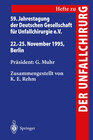 Buchcover 59. Jahrestagung der Deutschen Gesellschaft für Unfallchirurgie e.V.