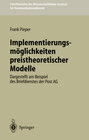 Buchcover Implementierungsmöglichkeiten preistheoretischer Modelle
