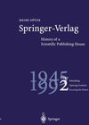 Buchcover Springer-Verlag: History of a Scientific Publishing House
