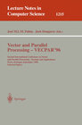Buchcover Vector and Parallel Processing - VECPAR'96