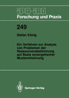 Buchcover Ein Verfahren zur Analyse von Problemen der Ressourcenabstimmung auf Basis synergetischer Mustererkennung
