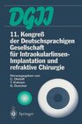Buchcover 11. Kongreß der Deutschsprachigen Gesellschaft für Intraokularlinsen-Implantation und refraktive Chirurgie