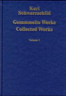 Buchcover Gesammelte Werke / Collected Works