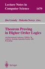 Buchcover Theorem Proving in Higher Order Logics