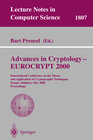 Buchcover Advances in Cryptology – EUROCRYPT 2000