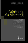 Buchcover Werbung als Meinung