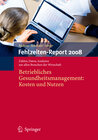 Buchcover Fehlzeiten-Report 2008