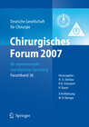 Buchcover Chirurgisches Forum 2007 für experimentelle und klinische Forschung