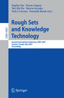 Buchcover Rough Sets and Knowledge Technology
