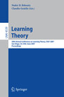 Buchcover Learning Theory