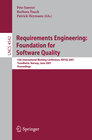 Buchcover Requirements Engineering: Foundation for Software Quality