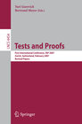 Buchcover Tests and Proofs