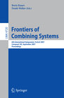 Buchcover Frontiers of Combining Systems