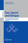 Buchcover Text, Speech and Dialogue