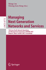 Buchcover Managing Next Generation Networks and Services