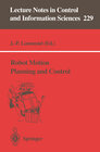 Buchcover Robot Motion Planning and Control