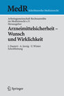 Buchcover Arzneimittelsicherheit - Wunsch und Wirklichkeit