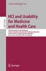 Buchcover HCI and Usability for Medicine and Health Care