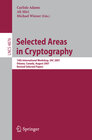 Buchcover Selected Areas in Cryptography