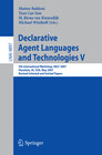 Buchcover Declarative Agent Languages and Technologies V