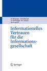 Buchcover Informationelles Vertrauen für die Informationsgesellschaft