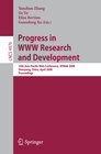 Buchcover Progress in WWW Research and Development