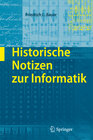 Buchcover Historische Notizen zur Informatik