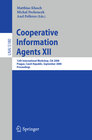 Buchcover Cooperative Information Agents XII
